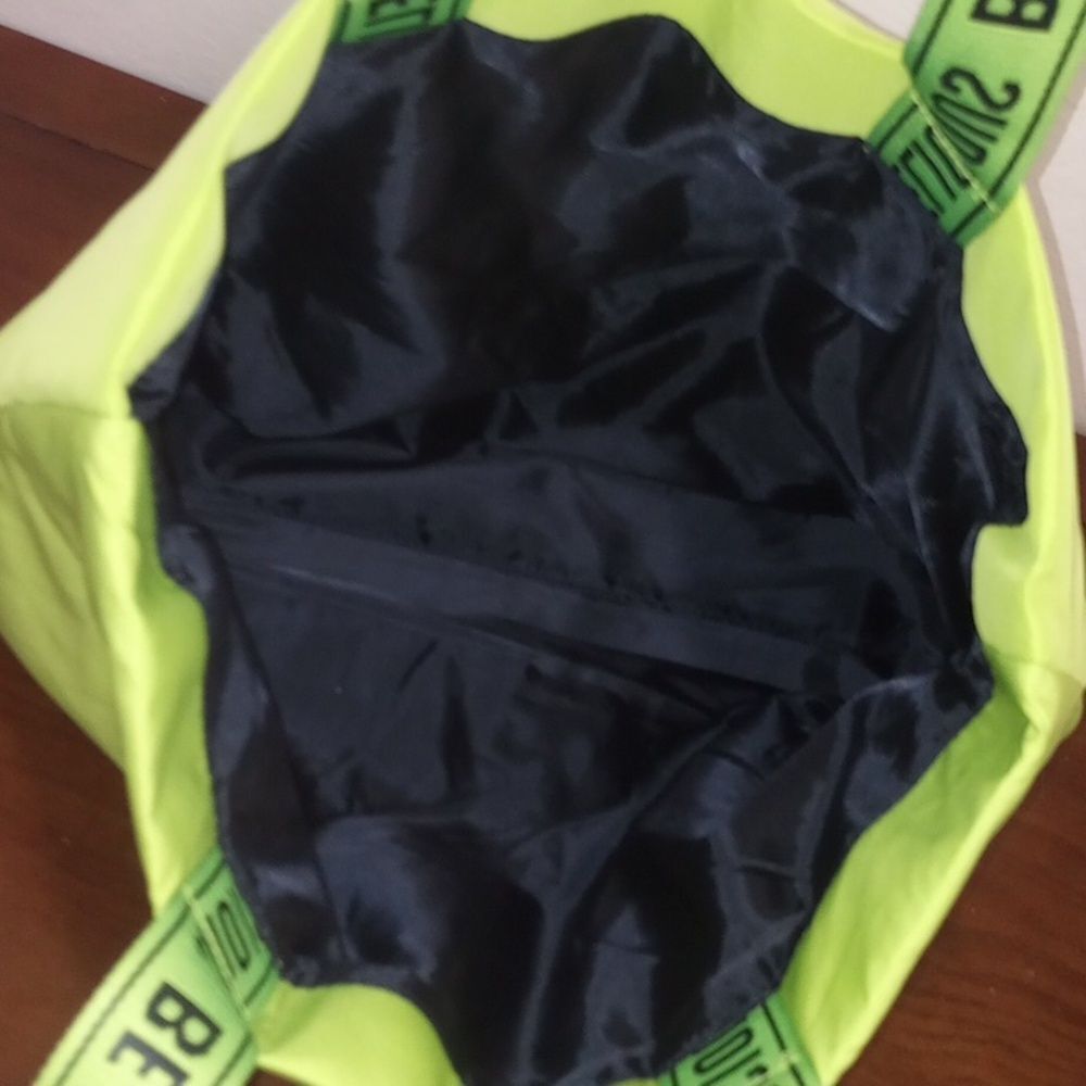 DKNY Be Delicious Neon Green Tote Shopper Sac - Picture 9 of 9